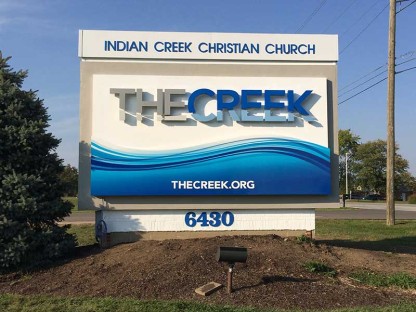 Indian Creek Christian Church Custom Signs