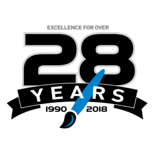 Over 28 Years Logo