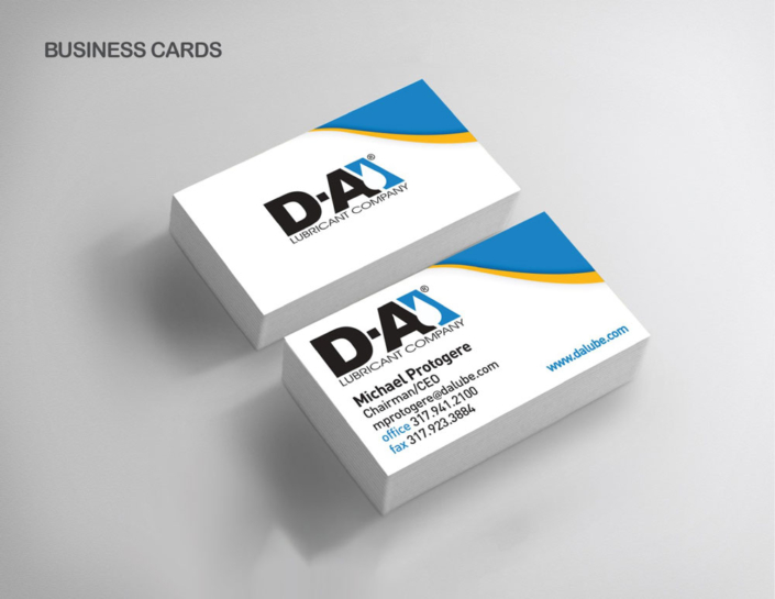 D-A Lubricant Company Business card design