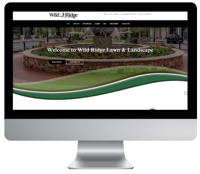 Wild Ridge Website on iMac