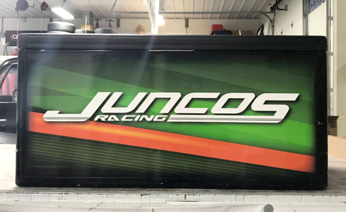 Juncos Racing Crate Wrap