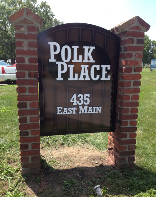 Polk Place Exterior Sign