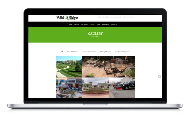 Wild Ridge Website on Macbook