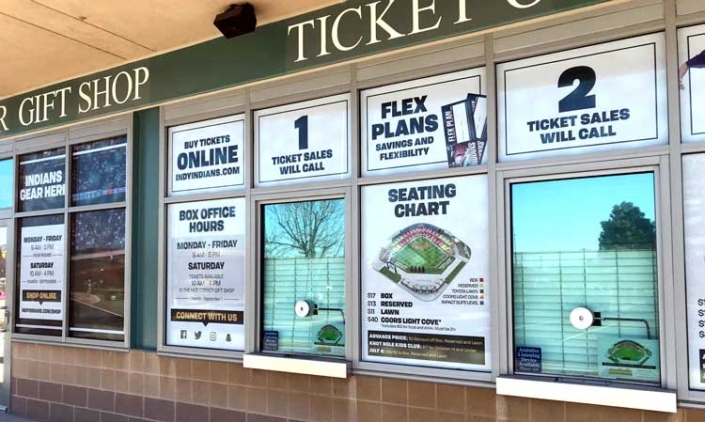 Indianapolis Indians Tickets Window Wrap