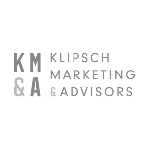 Klipsch Marketing Advisors logo black and white