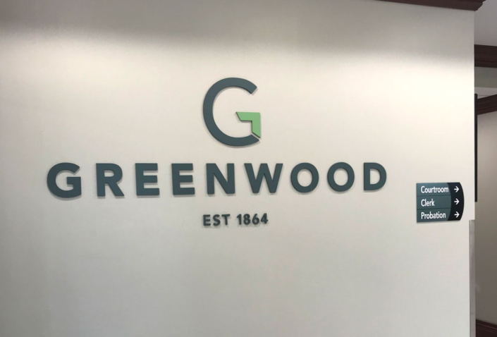 City of Greenwood Logo Interior Sign