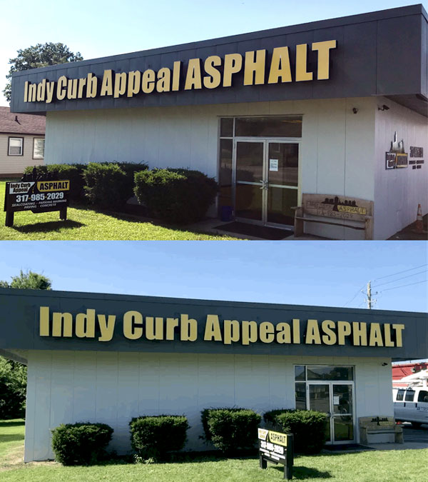 Indy Curb Appeal Asphalt Outdoor Sign