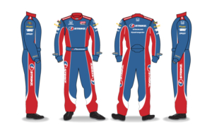 Strike Red and Blue Fire Suits