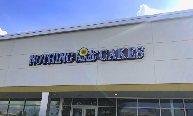 Nothing Bundt Cakes Exterior Sign