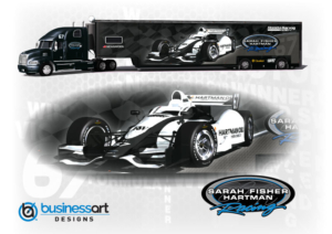 Sarah Fisher Hartman Racing Transporter